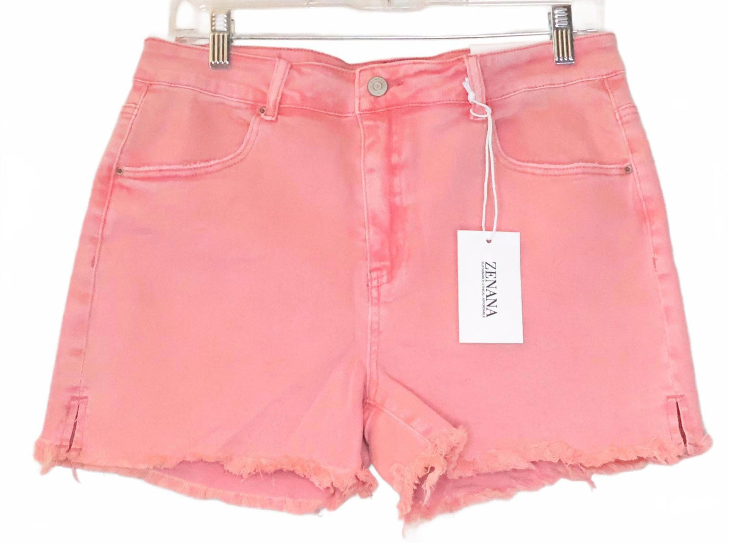 Zenana Outfitters Women's Casual Mid-Rise Denim Shorts